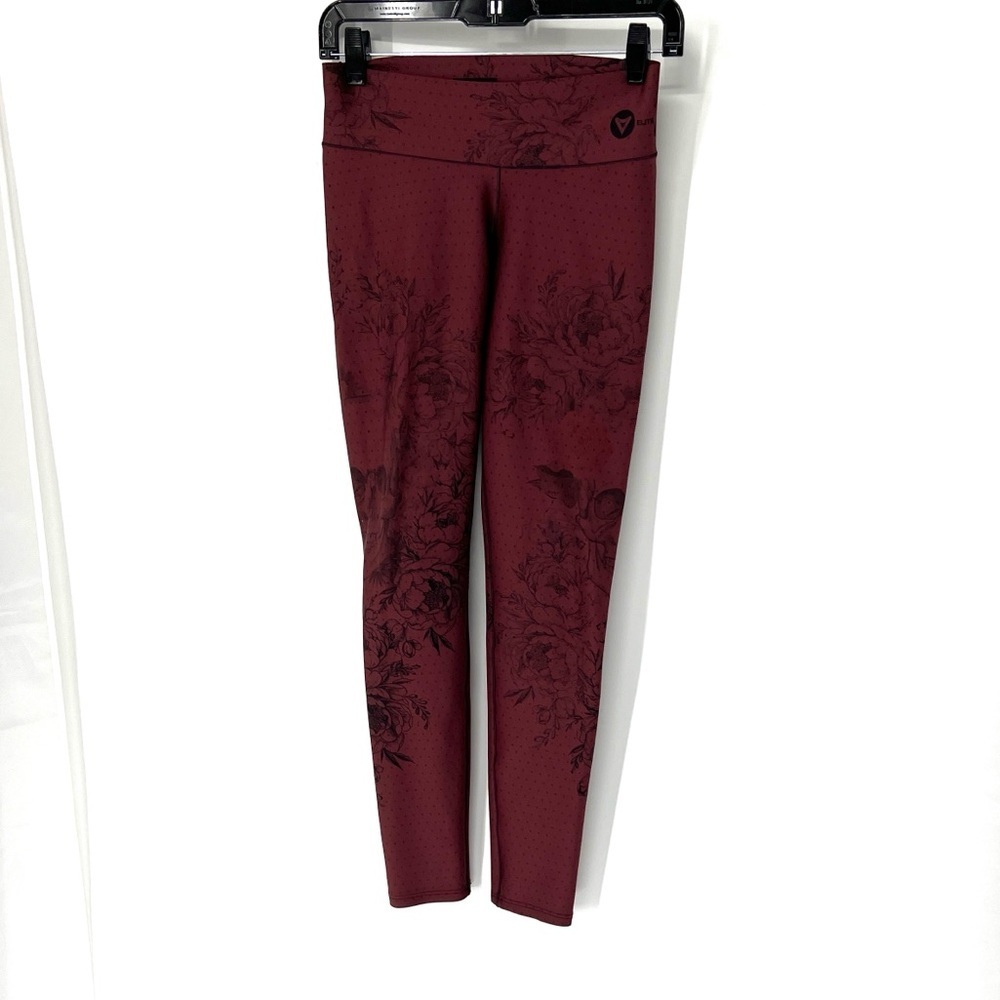Elite burgundy leggings women’s L-XL